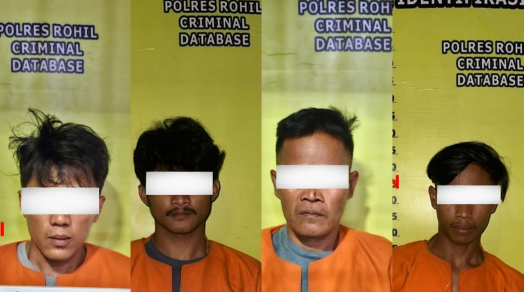 Polres Rohil Terima Laporan Warga Ujung Tanjung Kehilangan Sepeda Motor, dan Temukan Narkoba di Rumah Penadah