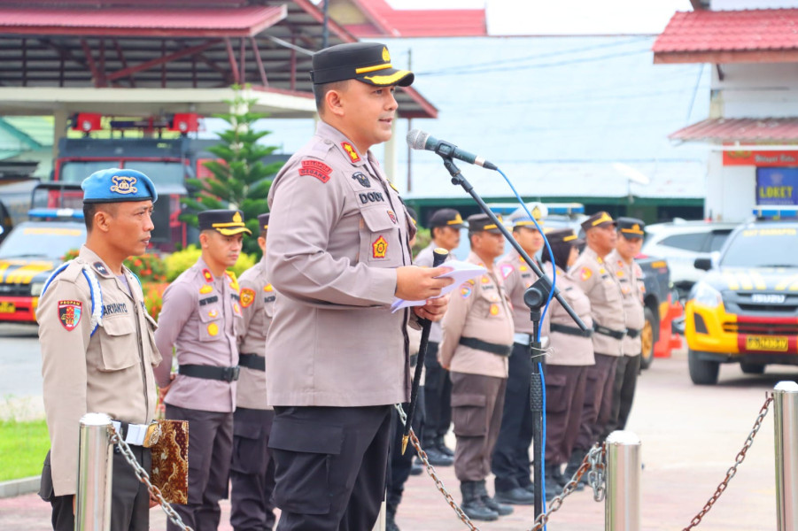 Peringatan Hari Buruh Nasional, Kodim 0302/Inhu bersama Polres Inhu Patroli Bersama