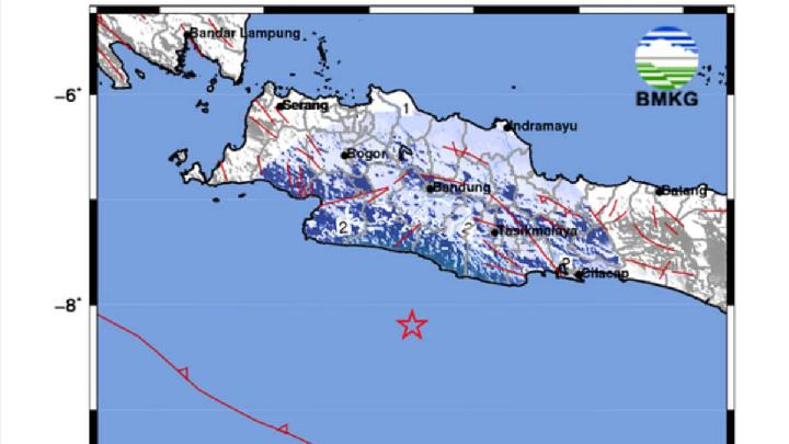 Gempa M4,9 Guncang Garut dan Sukabumi Pagi Ini