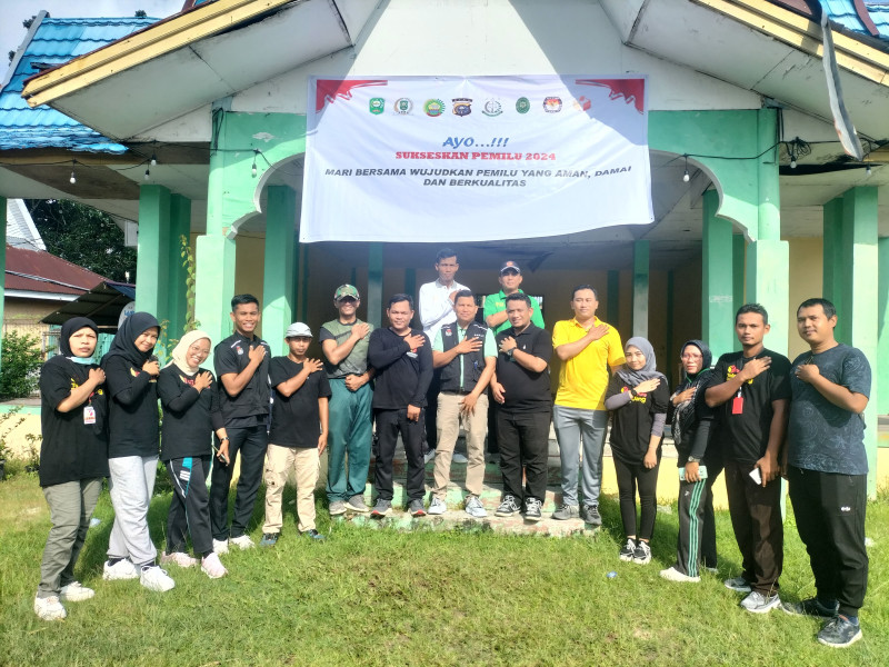 Ini Cara Polsek Kandis Cooling System, Deklarasikan Pemilu Damai