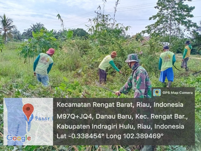 Harapkan dan Wujudkan Lingkungan Bersih, Babinsa Bersama Warga Lakukan Gorim
