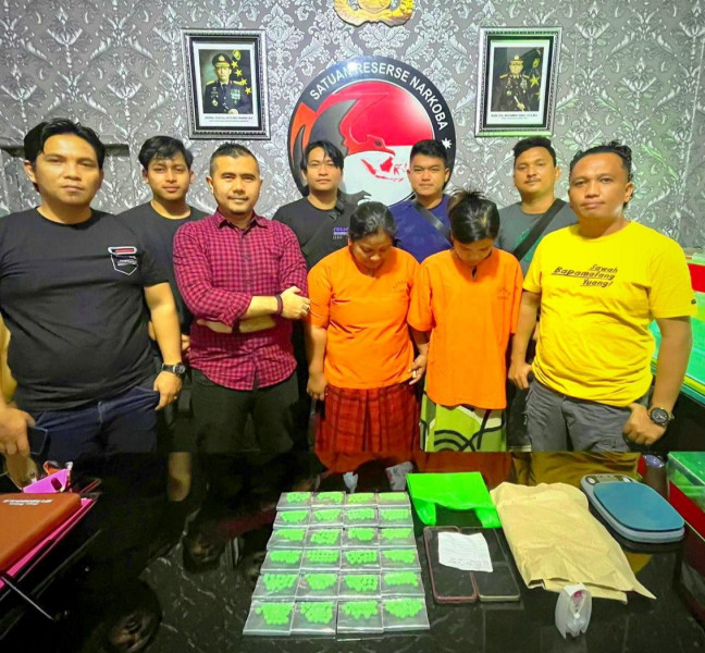 Gerak Cepat Sat Res Narkoba Polres Rohil Gerebek Rumah Penjual Narkotika, 478 Pil Ekstasi dan 2 IRT Diamankan