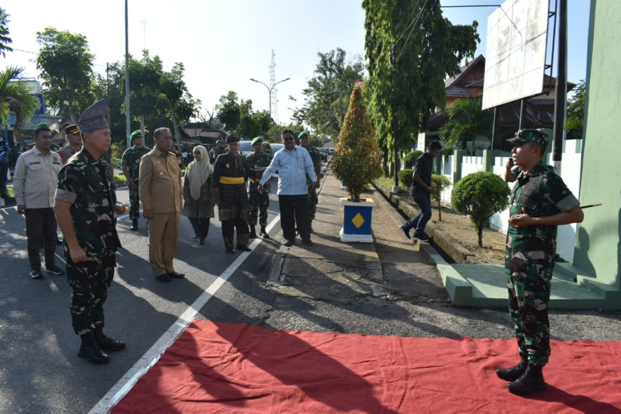 Kunker Danrem 031/WB Yang Pertama ke Kodim 0302/Inhu, Diterima Langsung Dandim 0302/Inhu