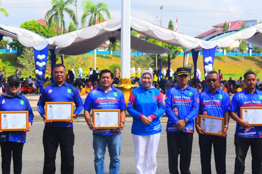 Kasdim 0302/Inhu Wakili Dandim 0302/Inhu Menghadiri Acara Peringatan Hari Anak Nasional 2023