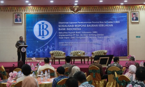 Gelar Diseminasi LPP Riau 2023, BI Sosialisasikan Respons Bauran Kebijakan Terkini