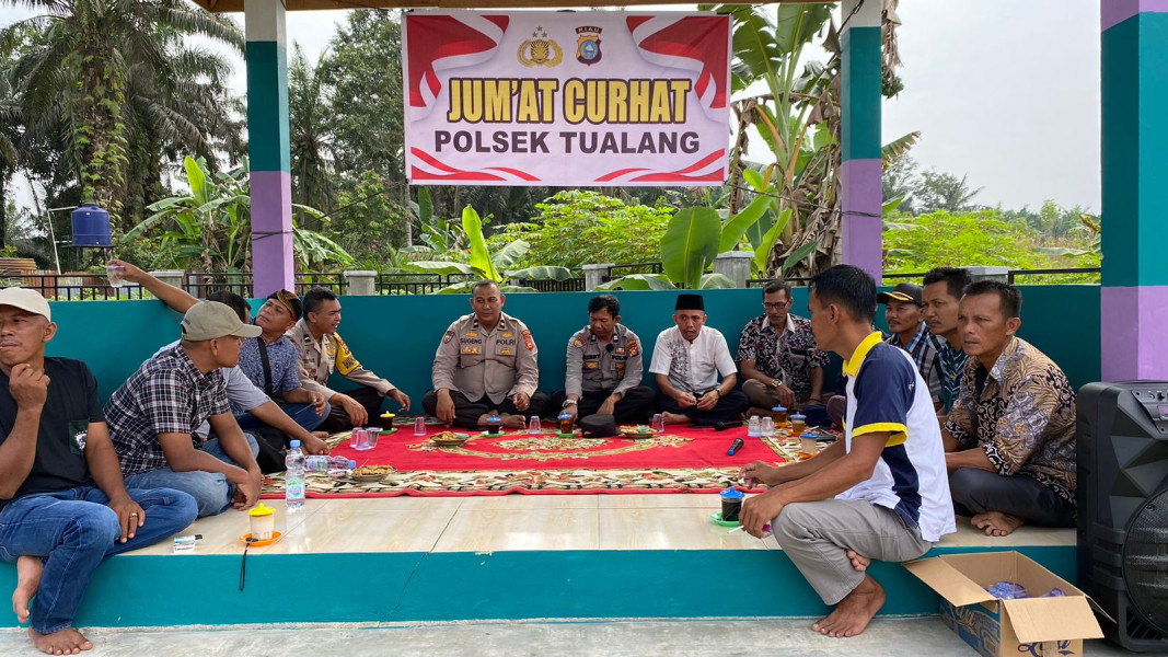 Polsek Tualang Terus Gelar Jumat Curhat, Lebih Dekat dengan Masyarakat
