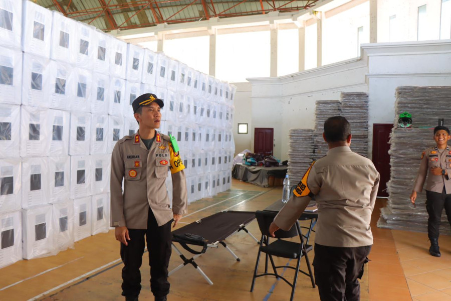 Polres Rohil Dirikan Posko Bersama Pemilu 2024 di Setiap Kecamatan