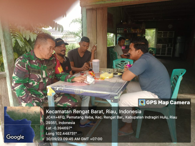Menjaga Rasa Aman, Babinsa Melaksanakan Komsos Dengan Warga Binaan Secara Rutinitas