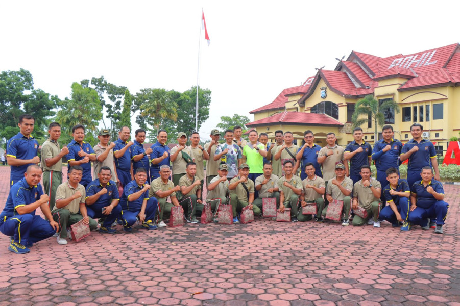Perkuat Sinergitas TNI-Polri, Polres Rohil Kembali Gelar Lanjutan Olahraga Bersama