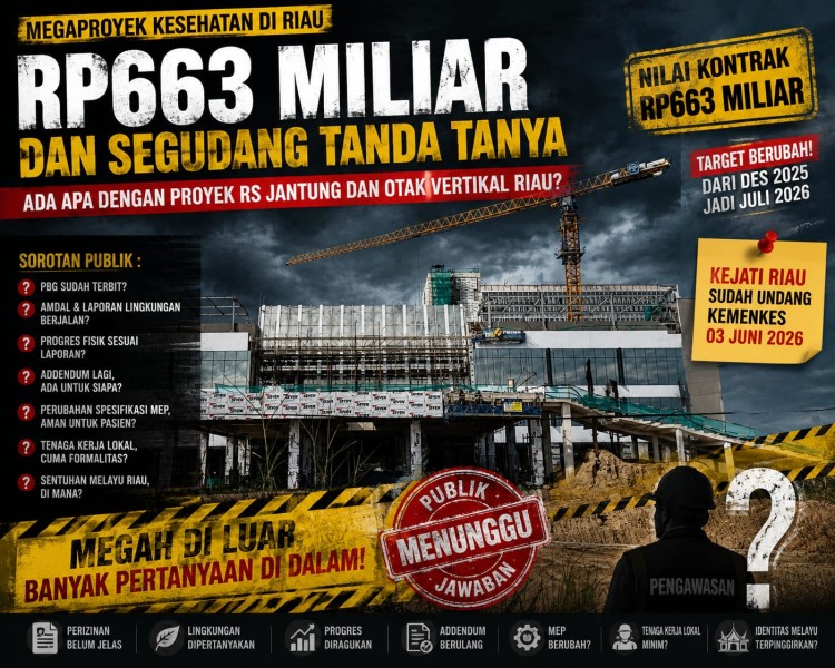 Di Tengah Ambisi Besar Kemenkes, Proyek RS Vertikal Riau Dihantui Sejumlah Catatan Serius