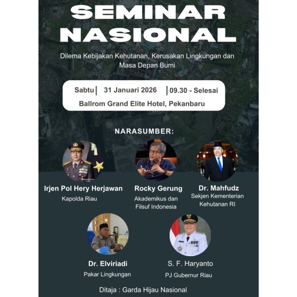 H-7 Menuju Seminar Nasional: Garda Hijau Nasional Siap Bedah Dilema Kehutanan Bersama Rocky Gerung