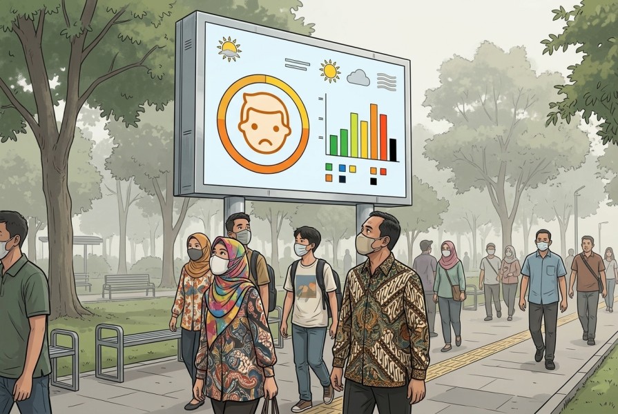 Plt Gubri Minta Informasi Kualitas Udara dan Cuaca Ditampilkan di Videotron Pemprov Riau