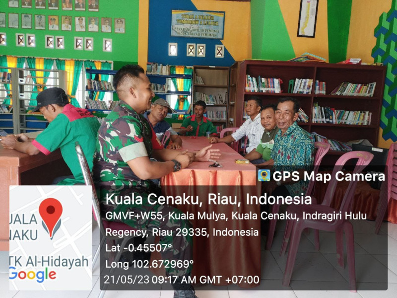 Babinsa, Bhabinkamtibmas dan Tokoh Masyarakat Saling Jalin Hubungan