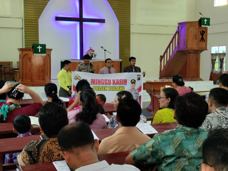 Tingkatkan Pelayanan, Polsek Tualang Gelar Minggu Kasih