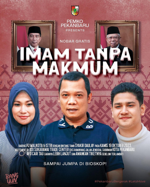 Ayo Ramaikan, Pj Wali Kota Ajak Warga Nobar Gratis Film 