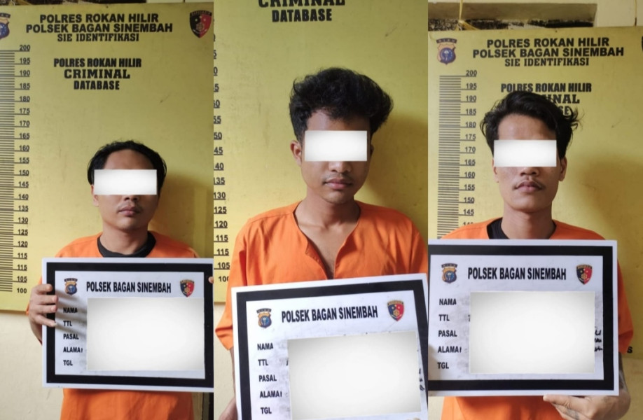 Polsek Bagan Sinembah Sergap 3 Pria Diduga Terlibat Narkoba di Balai Jaya