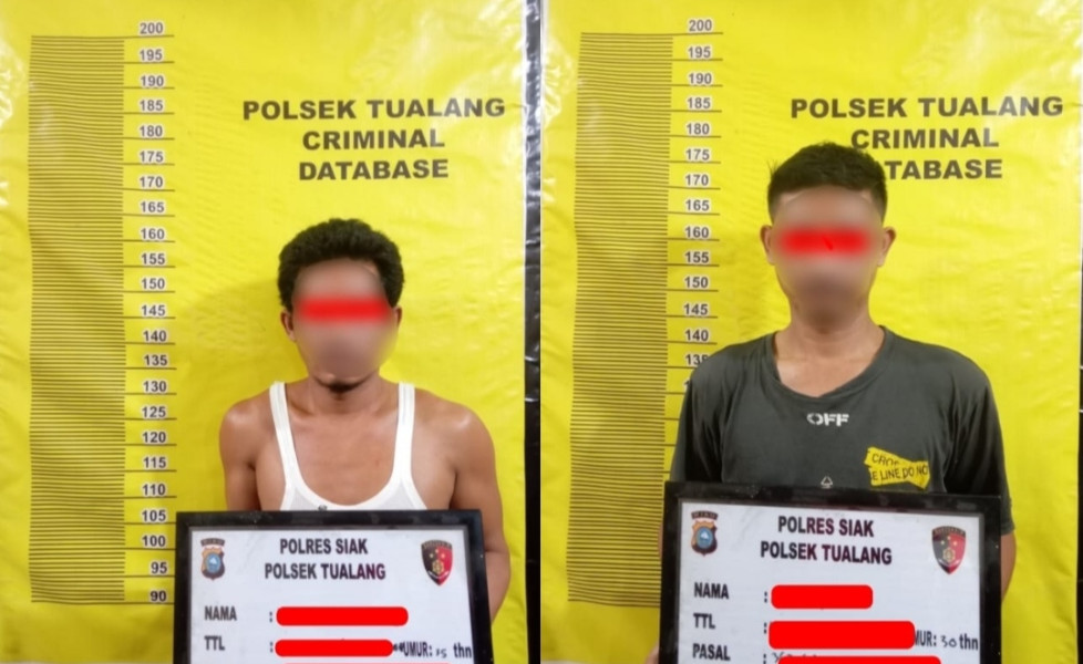 Dua Pelaku Pencurian Radiator Genset Diamankan oleh Tim Opsnal Polsek Tualang, 1 DPO