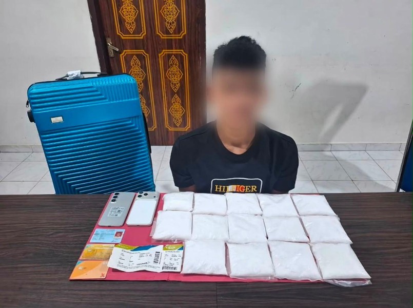 14 Paket Sabu 2 Kg Gagal Lolos dari Bandara SSK II Pekanbaru Riau