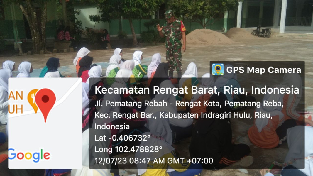Tanamkan Jiwa Bela Negara, Babinsa Sampaikan Materi Wawasan Kebangsaan Kepada Siswa-siswi