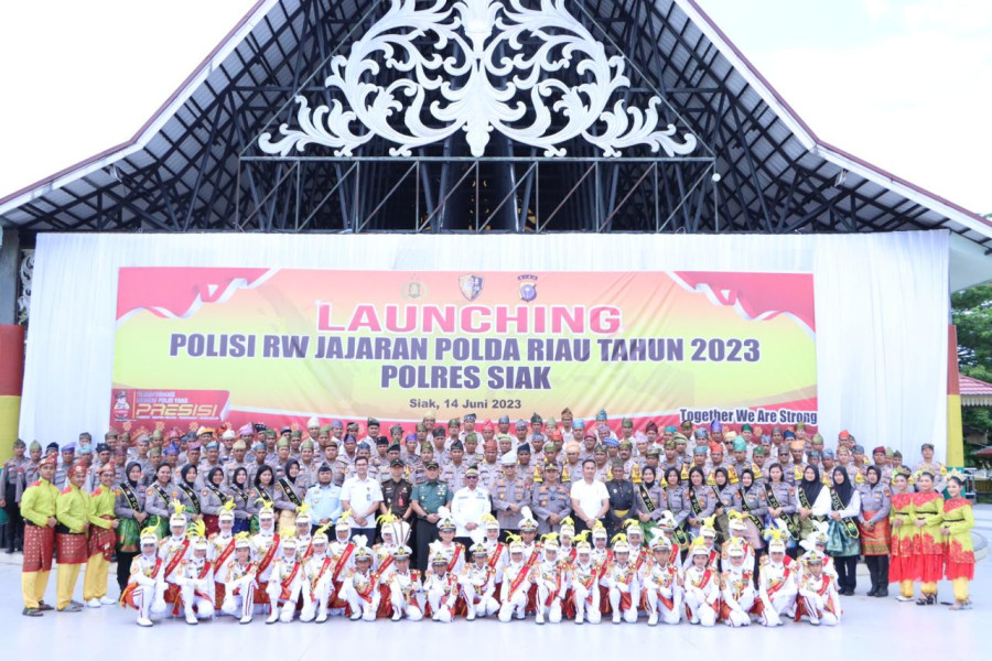 Serentak Sejajaran Polda Riau, Polres Siak Launching Polisi RW