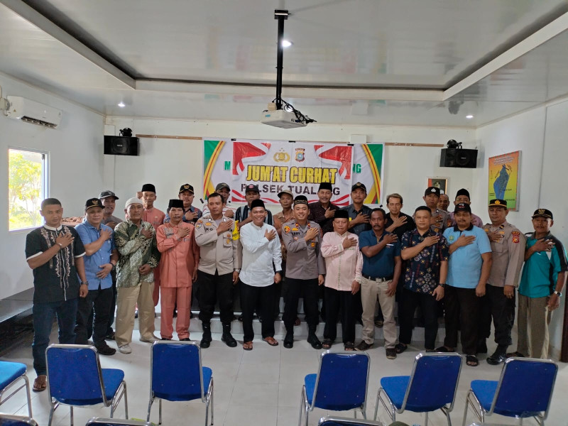 Jumat Curhat, Kapolsek Tualang Respon Keluhan Warga Terkait Patroli