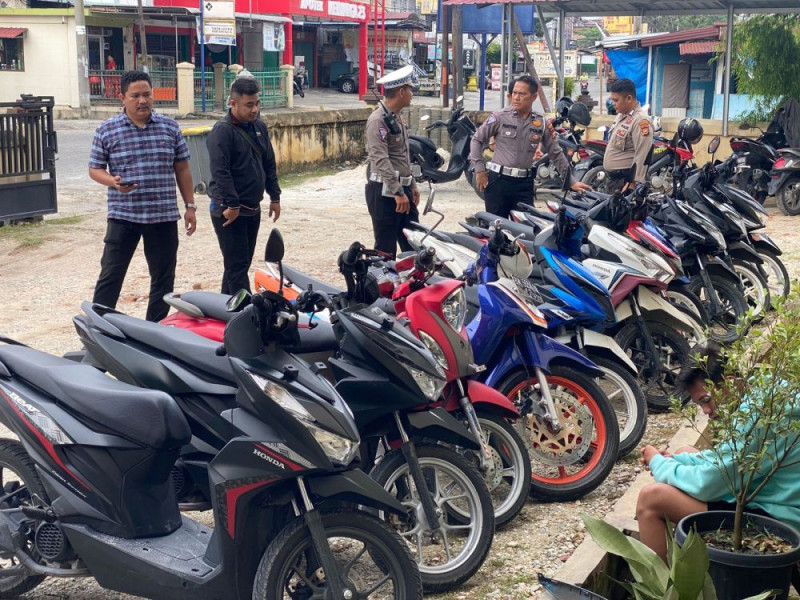 Patroli Subuh, 14 Unit Motor Diamankan Satlantas Polresta Pekanbaru