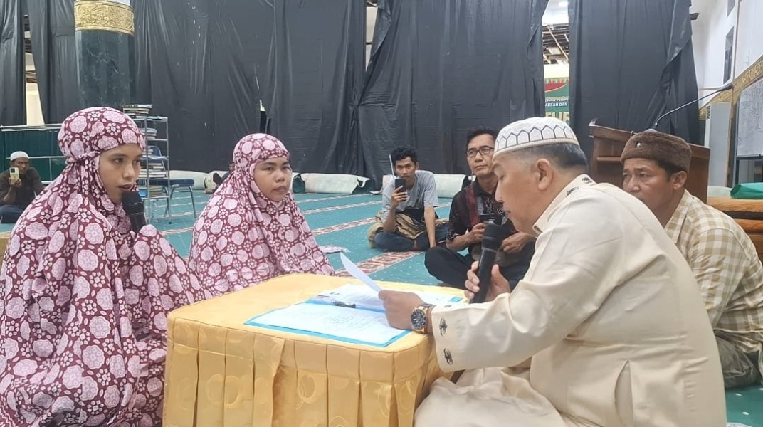 Sah, Dua Gadis Resmi Masuk Islam di Pekanbaru