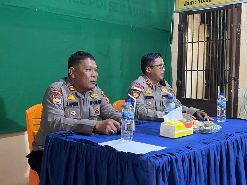 Satgas Preemtif OMBLK Polres Bengkalis Mengantisipasi dan Mencegah Potensi Konflik Serta Menjamin Pelaksanaan Pemilu yang Damai