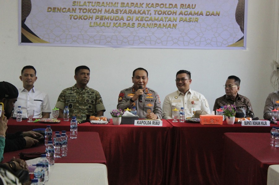 Redam Potensi Konflik, Kapolda Riau dan Bupati Rohil Gelar Cooling System di Panipahan