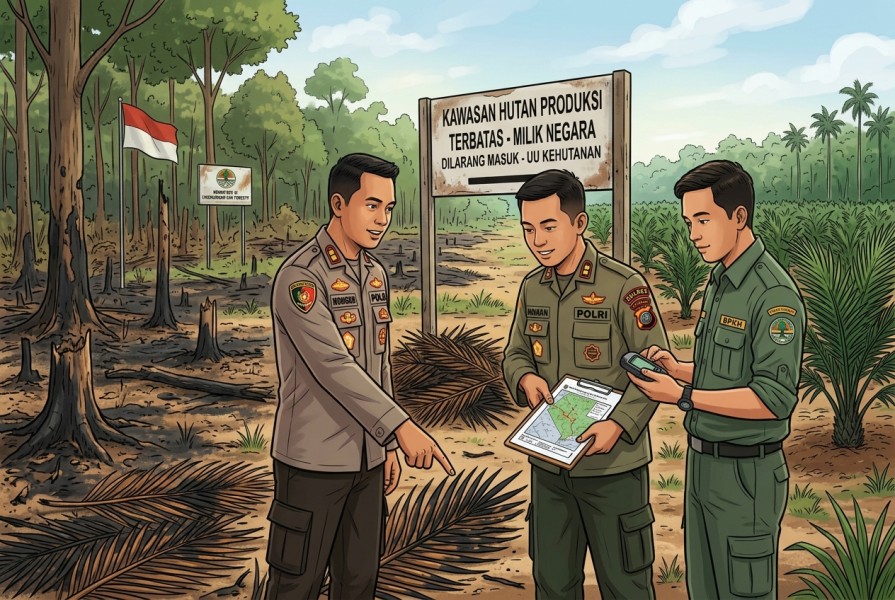 Polisi Tetapkan Tersangka Baru Kasus Karhutla dan Perkebunan Sawit Ilegal