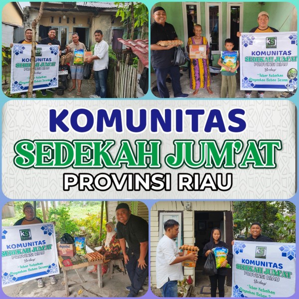 KSJ Riau Berbagi Paket Sembako, Muhajirin: Tebar Kebaikan, Ringankan Beban Sesama