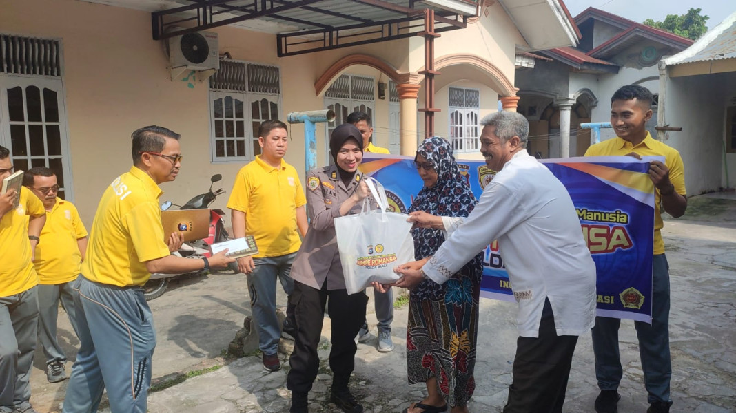 Jumpe Romansa Polda Riau Kembali Sambangi Masyarakat dan Memberikan Santunan