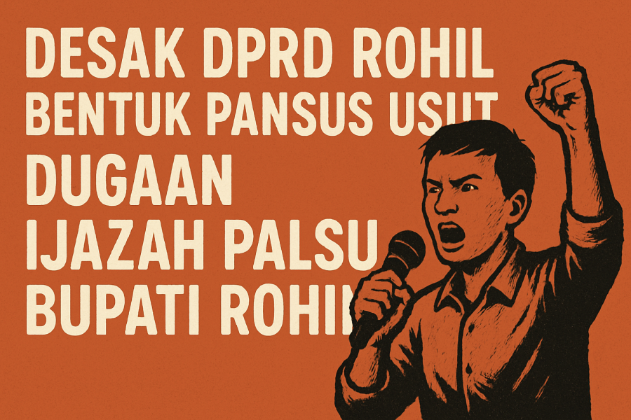 Muhajirin Siringo Ringo Desak DPRD Rohil Bentuk Pansus Usut Dugaan Ijazah Palsu Bupati Rohil: “Jangan Jadi Penonton!”