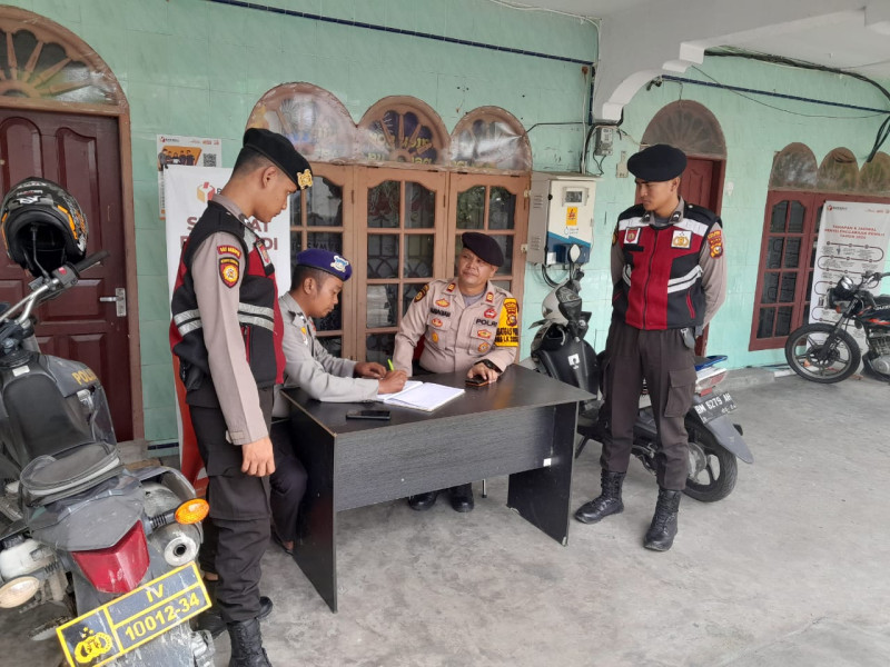 Intensif Tanggulangi Kamtibmas Jelang Pileg dan Pilpres, Kasatgas Polres Rohil Patroli
