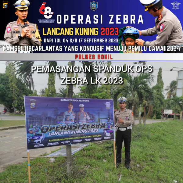 Agar Lancar, Satlantas Polres Rohil Gelar Strong Poin dan Pengaturan Lalin