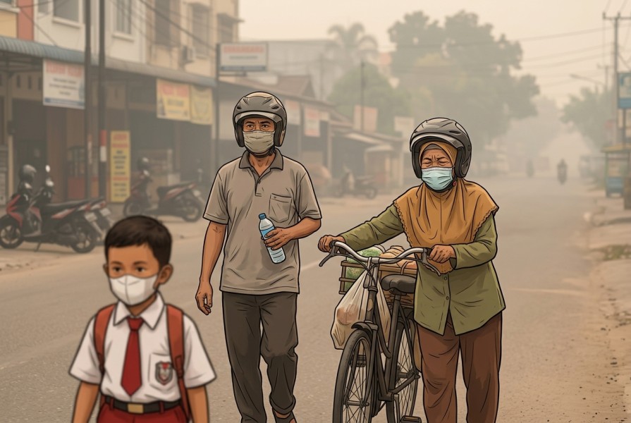 Kualitas Udara di Rohul Membaik, Siswa Kembali ke Sekolah Hari Ini