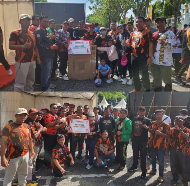 MPC Pemuda Pancasila Kota Pekanbaru Tumpah Ruah Bersama Ribuan Warga di Acara Fun Walk Bhayangkara 2023