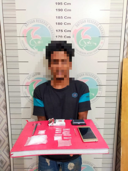 Satresnarkoba Polres Aceh Tamiang Tangkap Pengedar Narkoba 12 Paket Sabu