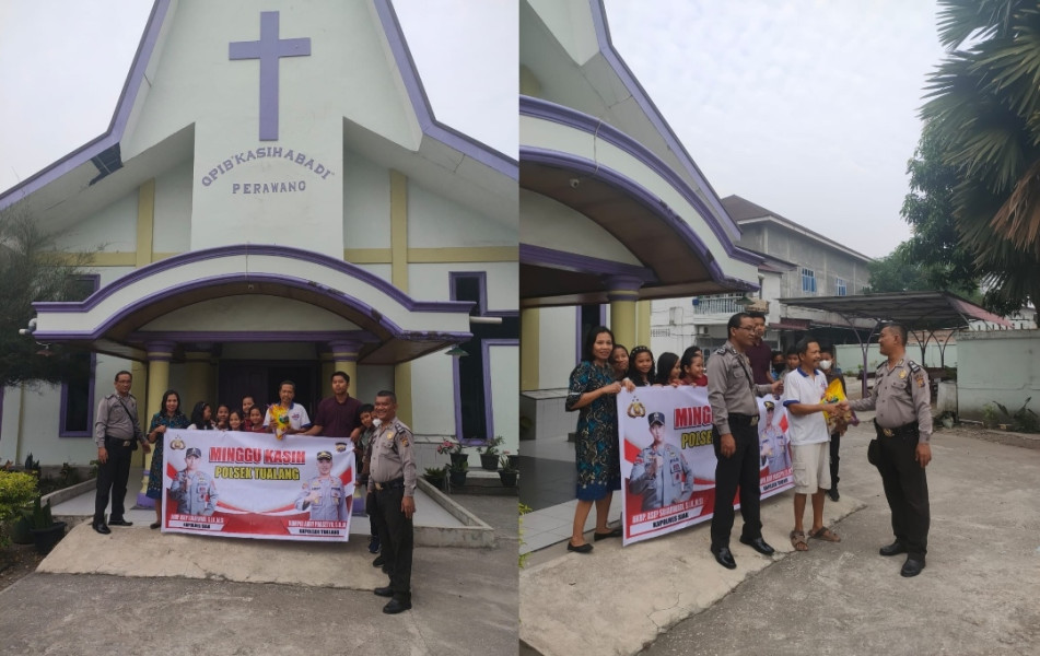 Minggu Kasih di gereja GPIB Kasih Abadi Perawang Mendengarkan Kelurahan Warga