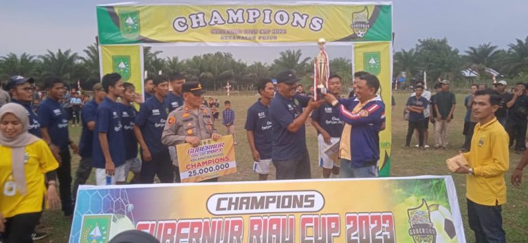 Tim DLH FC Rohil Berhasil Raih Juara I Piala Gubernur Riau Setelah Taklukan Persetara Cikampak FC 2 – 0